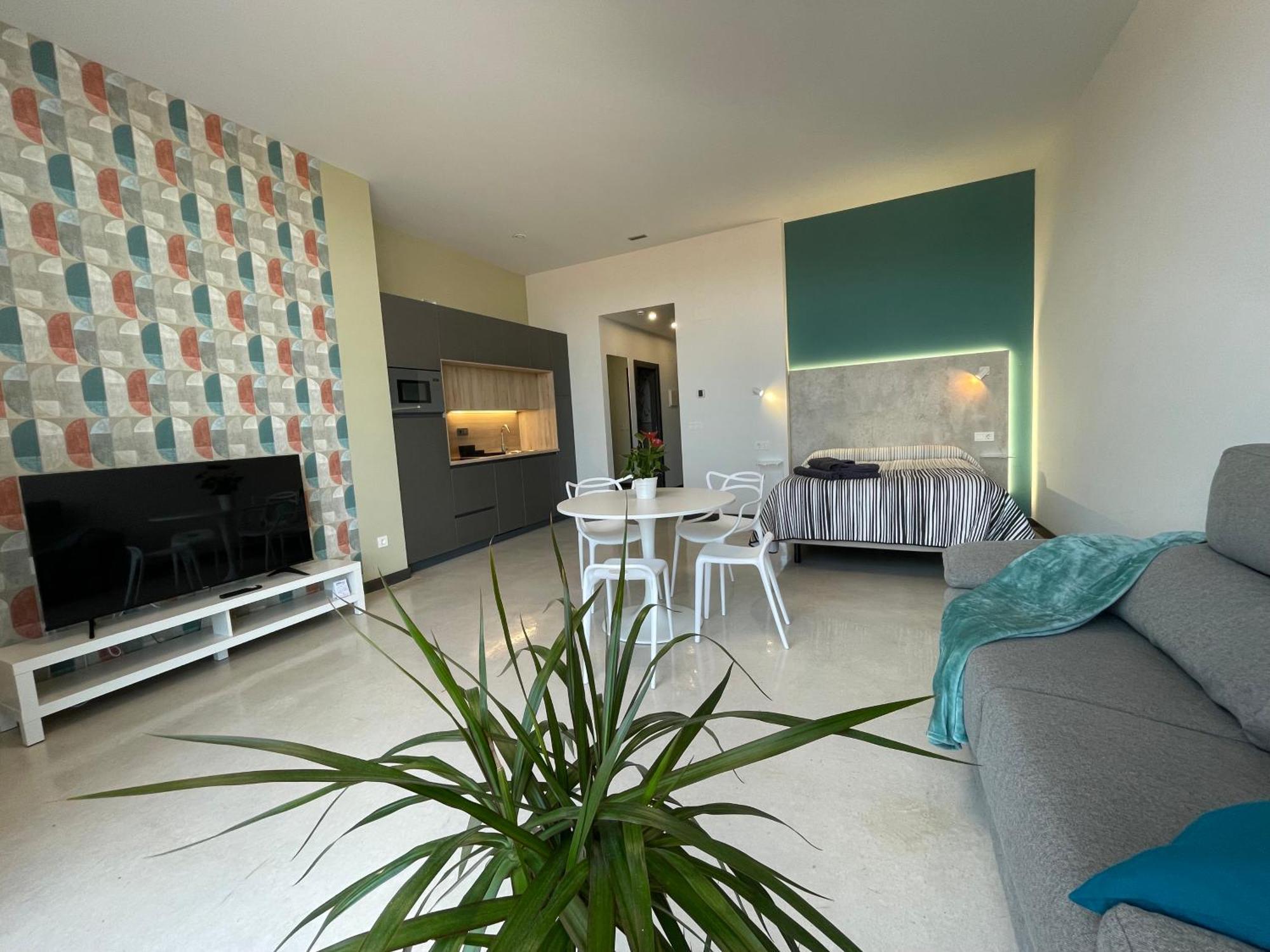Estudio con terraza