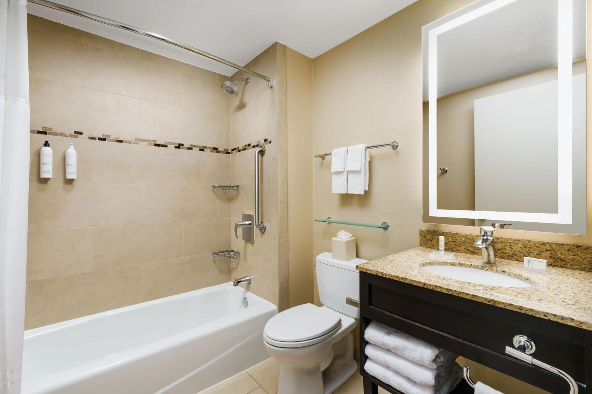 Room Two King Beds City View Roll Shower Transfer Shower Mobility Access or Hearing Accessible