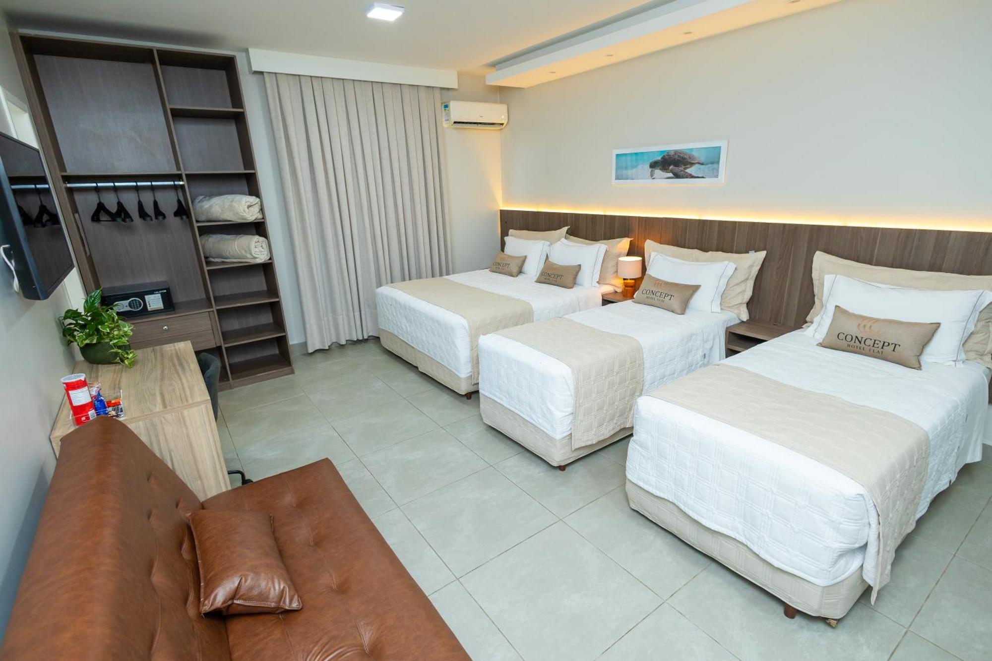 Standard Quadruple Room 1 Double Bed 2 Single Beds
