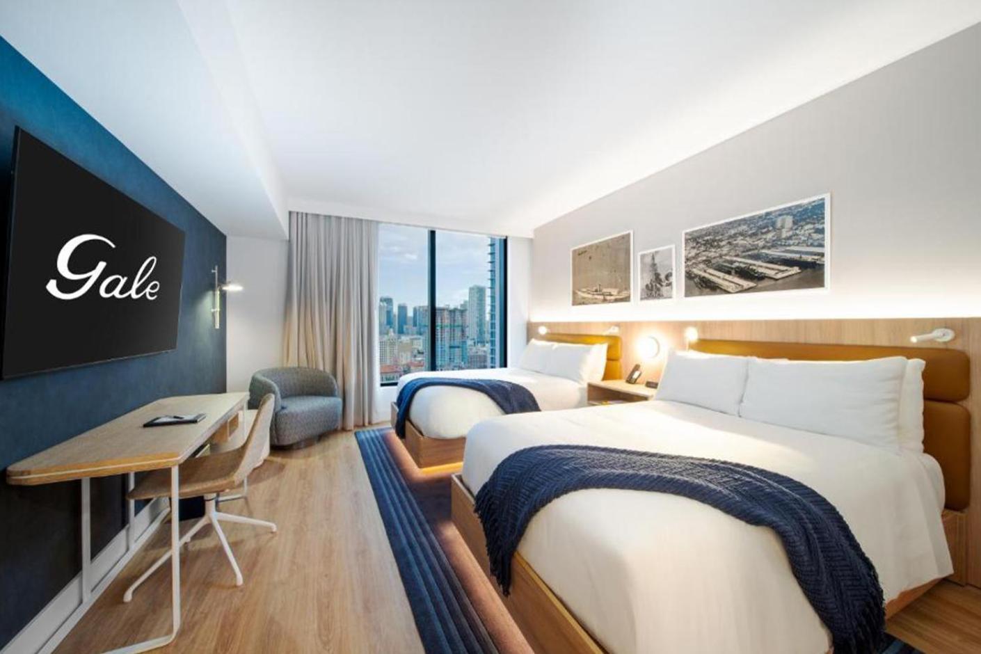 City view Two Bedroom Residences Three Beds Kitchen & Balcony