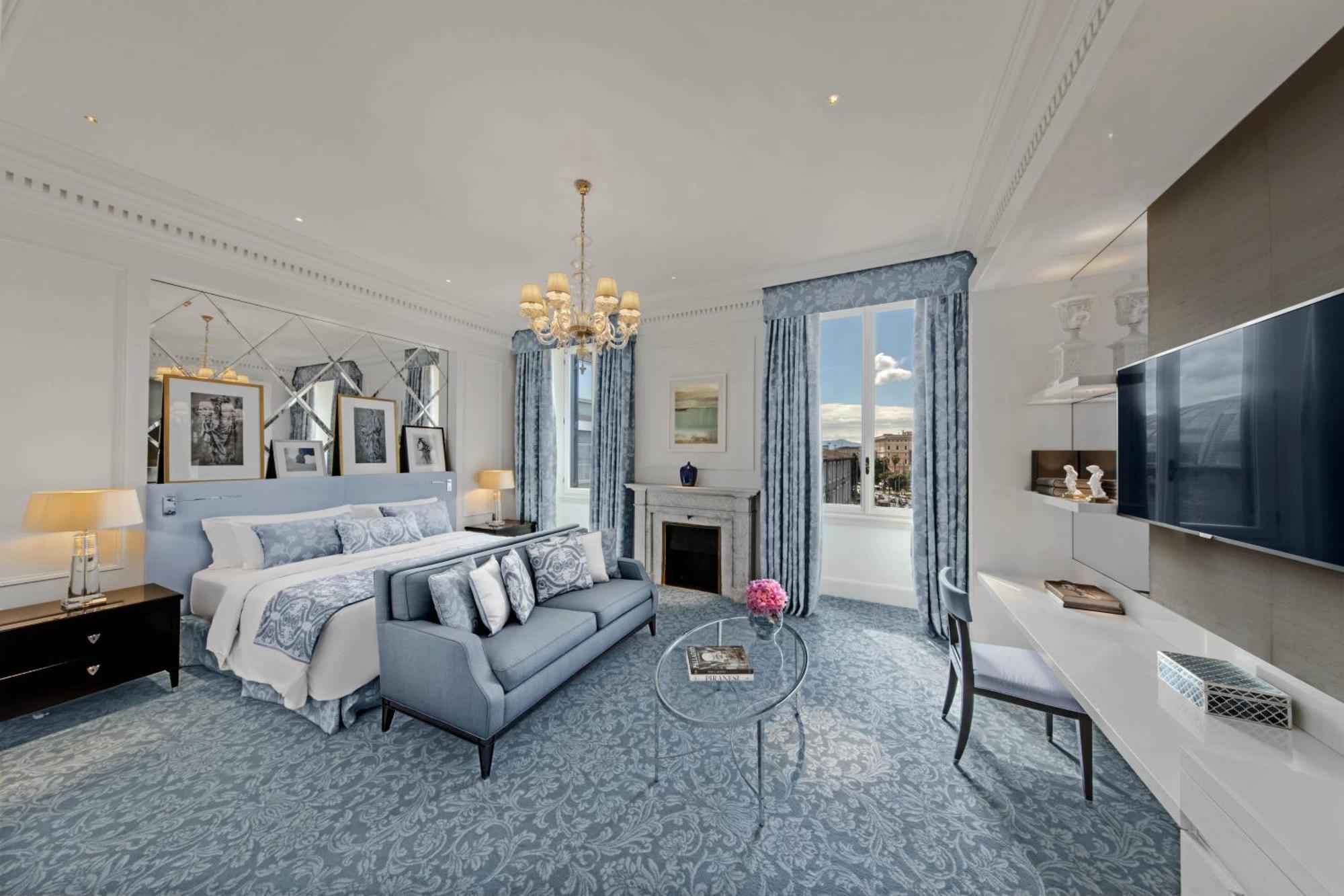 Quarto imperial com cama king-size