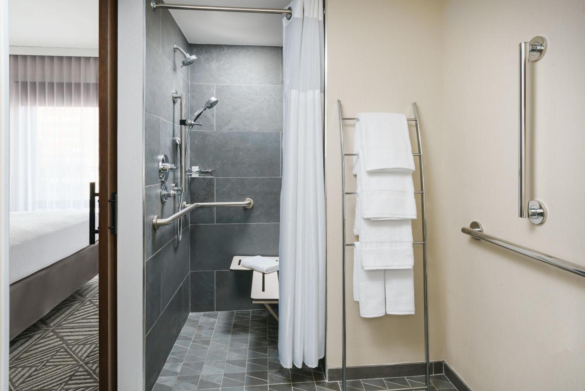 King Studio Mobility Hearing Accessible Roll Shower