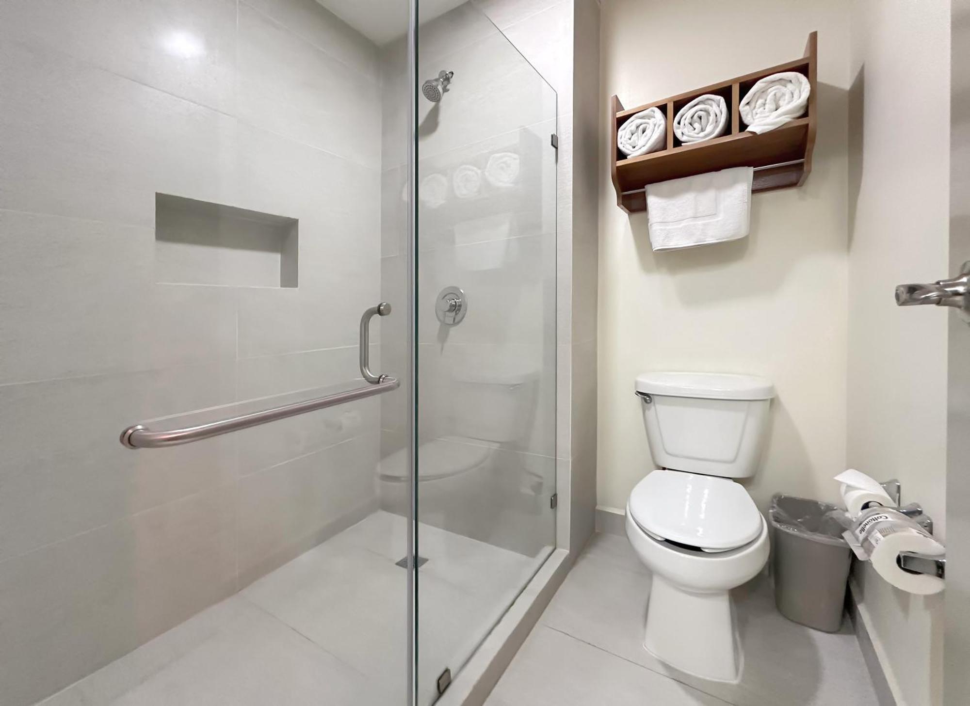 Suite de 1 dormitorio con 2 camas dobles y sofá cama
