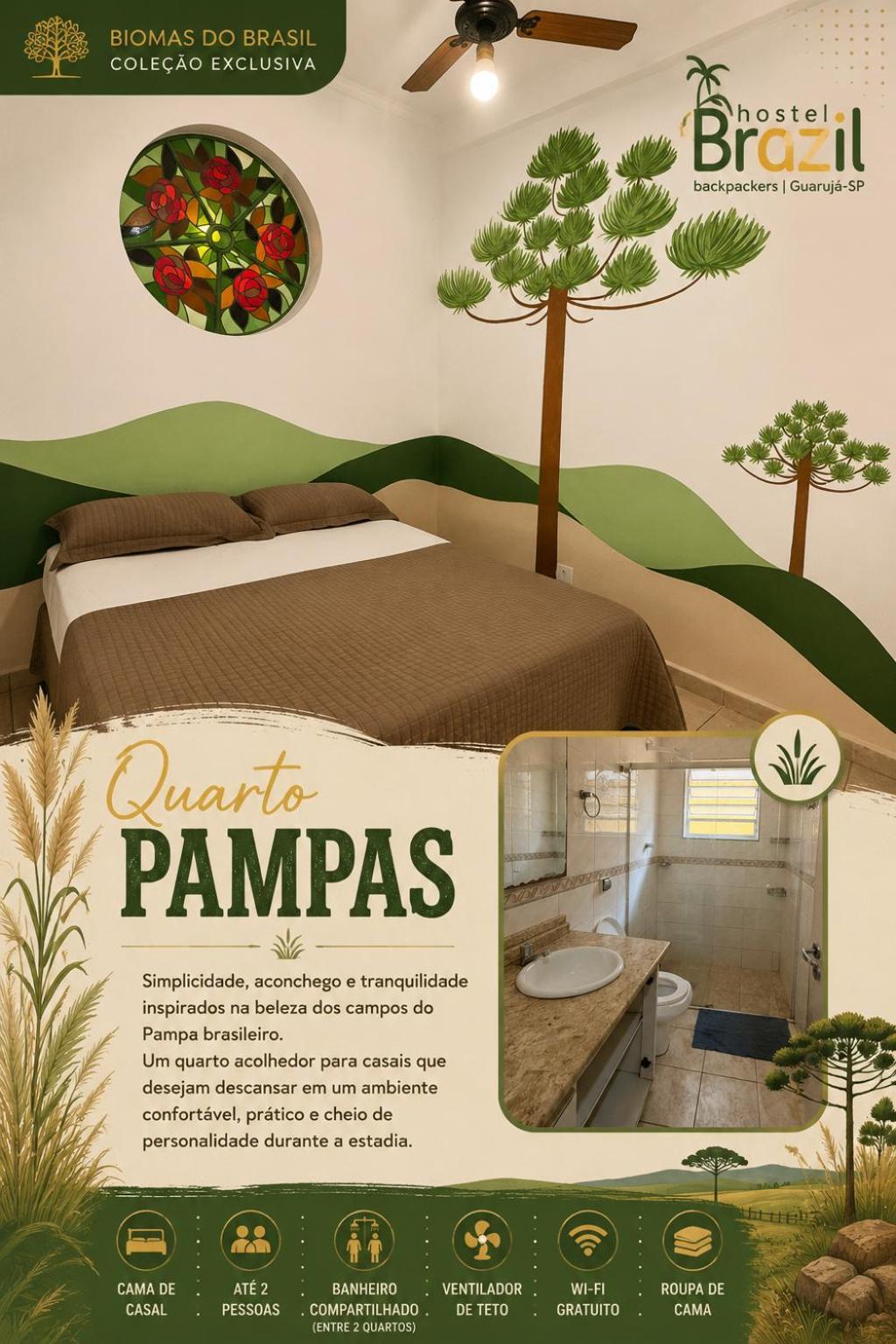 Quarto Duplo com Banheiro Compartilhado