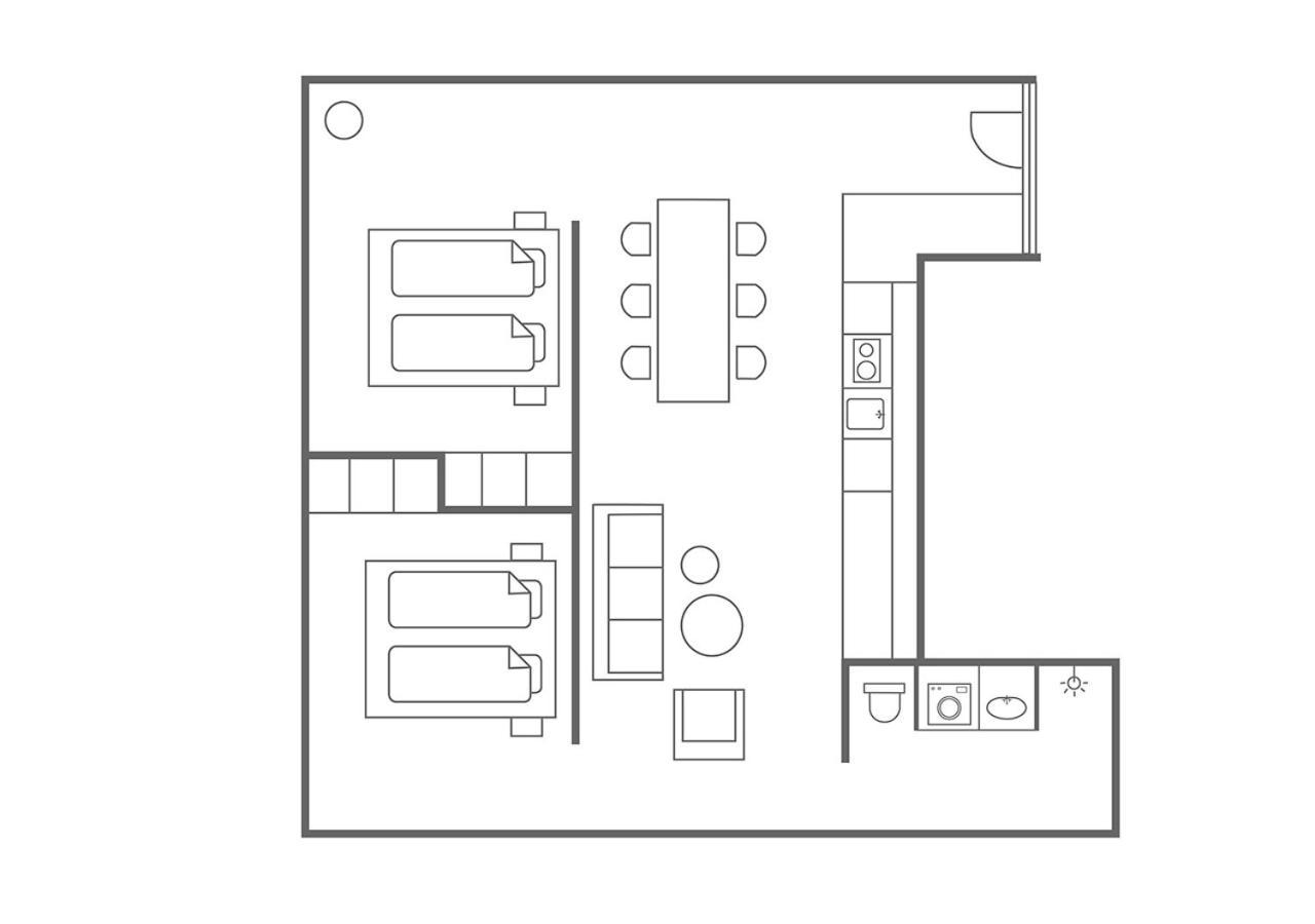 Apartamento Familiar de 77 m² de 2 dormitorios