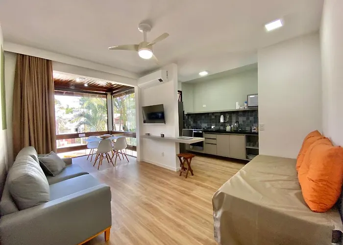 Flat Com Varanda E Serviços No Riviera Green Bertioga