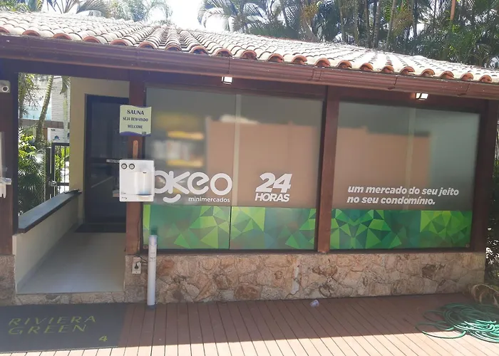 Flat Com Varanda E Serviços No Riviera Green Bertioga