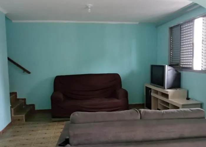 Casa Praia Mongagua - Cantinho Familia Pe Na Areia