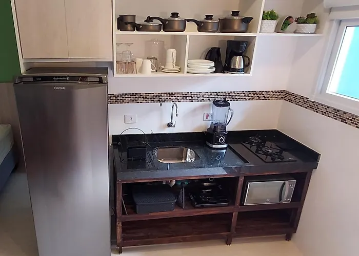 Pousada Solarium Flats Itagua Próximo ao Aquário e a Praça da Baleia Ubatuba