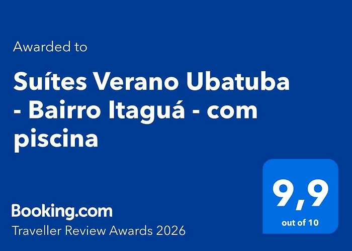 Suítes Verano Ubatuba - Bairro Itaguá - com piscina