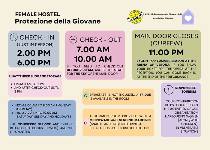 Protezione Della Giovane - Female Hostel Verona